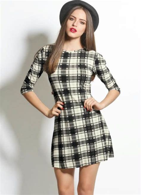 Vestido Xadrez Preto E Branco - Como usar estampa XADREZ conheça os looks