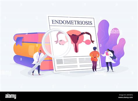 Endometriosis Concept Vector Illustration Stock Vector Image And Art Alamy