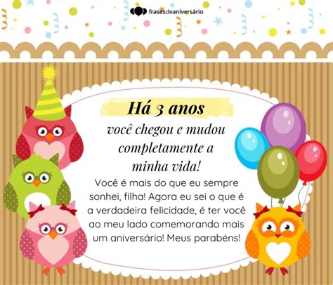 Feliz Aniversário Para Criança De 3 Anos - Feliz Aniversário Filha de 3 Anos: 41 mensagens de aniversário – Frases ...