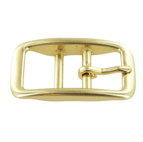 C5384 Natural Brass Double Bar Buckle Solid Brass Ll Multiple Sizes