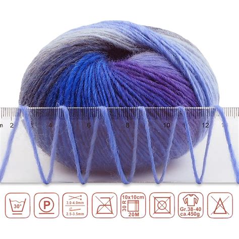 skeins rainbow soft yarn  wool gradient multi color yarn
