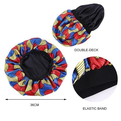 Doubled Layered Revisable Ankara Satin Silk Bonnet Caps Etsy Uk