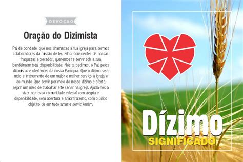 O Que Significa Dizimados - Folheto informativo Significado do Dízimo