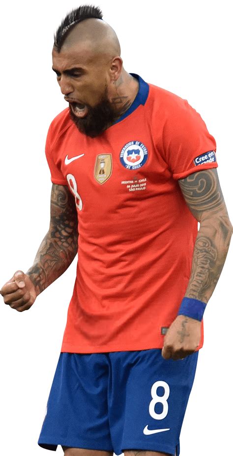 Arturo Vidal Chile football render - FootyRenders