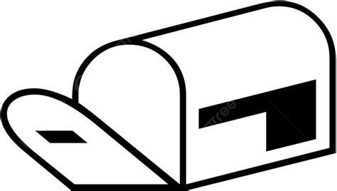 Mailbox Empty Black And White Art Artwork Clipart Png And Vector