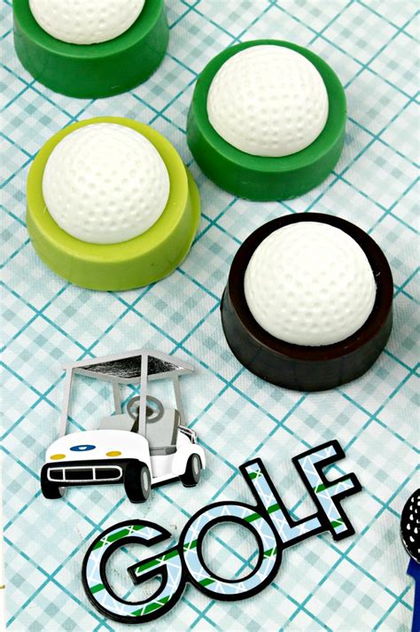 Chocolate Dipped Golf Ball Cookies Fathers Day Treat