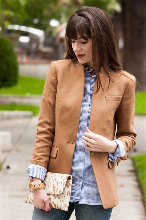 Пиджак цвета кэмел с чем носить - 97 фото
