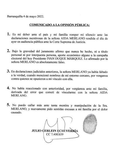 Julio Gerlein Asegura Que No Financió Las Campañas Electorales De Aida