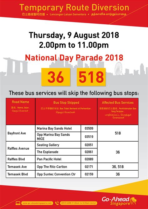 Go Ahead Singapore Poster For NDP 2018 Land Transport Guru