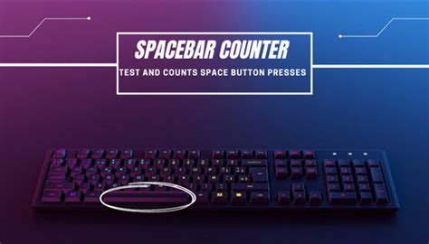 Spacebar Counter -Test and counts space button presses