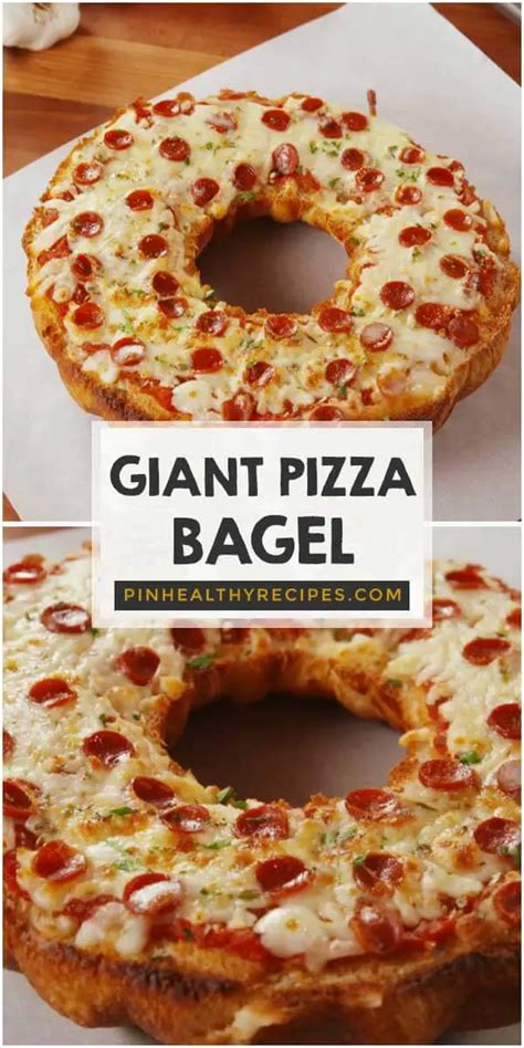 Giant Pizza Bagel By The Recipes