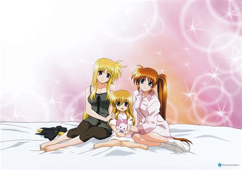 Mothers And Daughter Anime Fate Nanoha Girls Testarossa Mahou