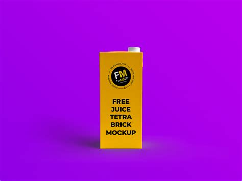 Free Juice Tetra Brick Mockup Free Mockup