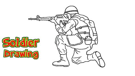 Soldier Fighting Drawing Easy : Soldier Drawing For Kids | Bodaswasuas