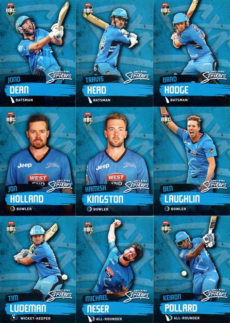 2015/16 CA & BBL Cricket 15-Card Team Set Adelaide Strikers | Diggaz ...