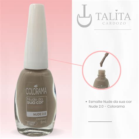 Esmalte Nude Da Sua Cor Nude Ml Colorama Loja Talita Cardozo
