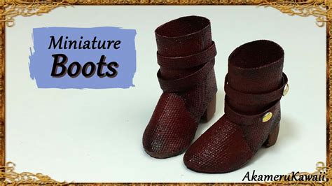 Miniature Doll Boots Polymer Clay Fabric Tutorial YouTube