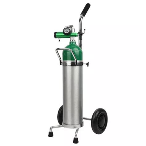 Factory Price 8L 10L 140mm Dia Aluminum Medical Oxygen Bottle Cart Gas