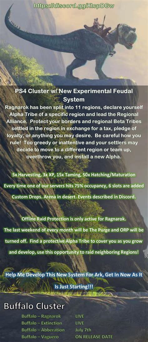 [PS4] Just started an experimental new system for Ark! Come help me