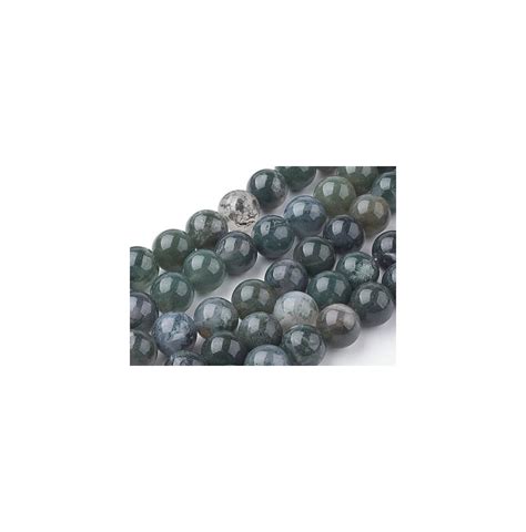 Perles En Pierre Naturelle D Agate Mousse Zen Desprit