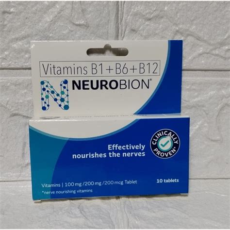 Original Neurobion Vitamins B1 B6 B12 10tablet Shopee Philippines