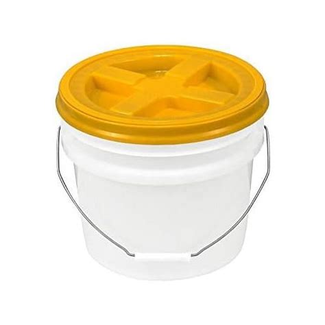 Gallon Natural Bucket With Gamma Seal Lid Yellow Walmart