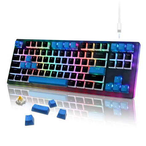 Buy Xvx Womier K Pro Tkl Mechanical Keyboard Hot Swappable Keyboard With Pudding Keycaps Rgb
