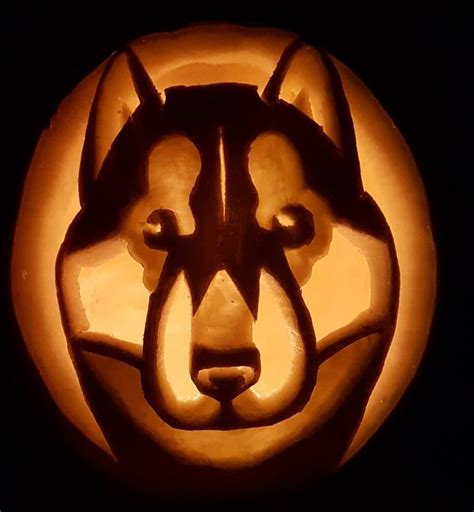 Husky Pumpkin Carving | Pumpkin carving, Scary pumpkin carving, Pumkin ...