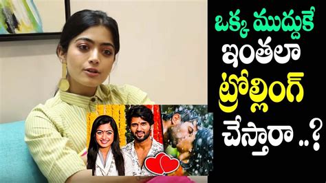 Rashmika Mandanna Responds On About Lip Lock In Dear Comrade Vijay Devarakonda I5 Network