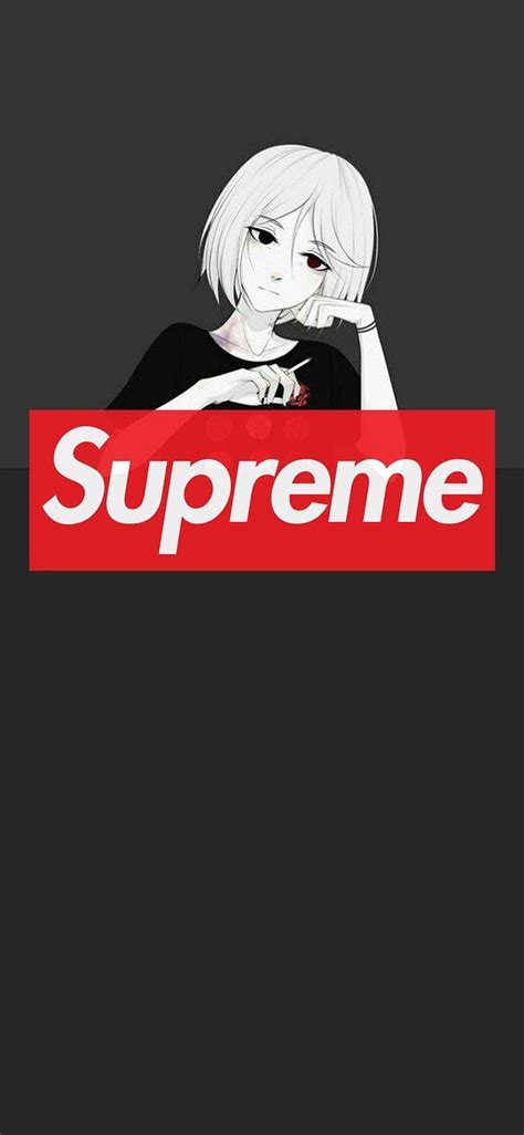 Anime Cool Supreme Anime Characters Wearing Supreme Hd Phone Wallpaper