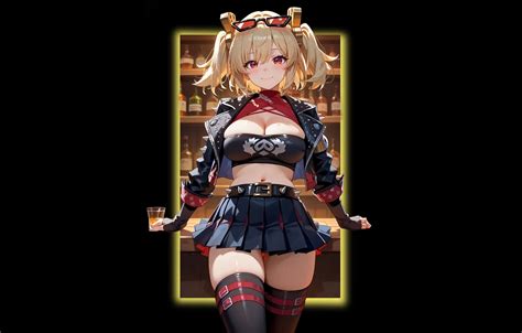 Wallpaper Girl Hot Sexy Cleavage Boobs Sexy Girl Anime Blonde For Mobile And Desktop