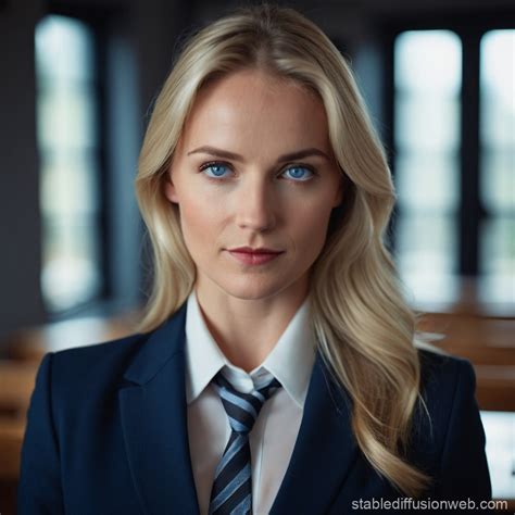 Blonde School Teacher Outfit Stable Diffusion Online