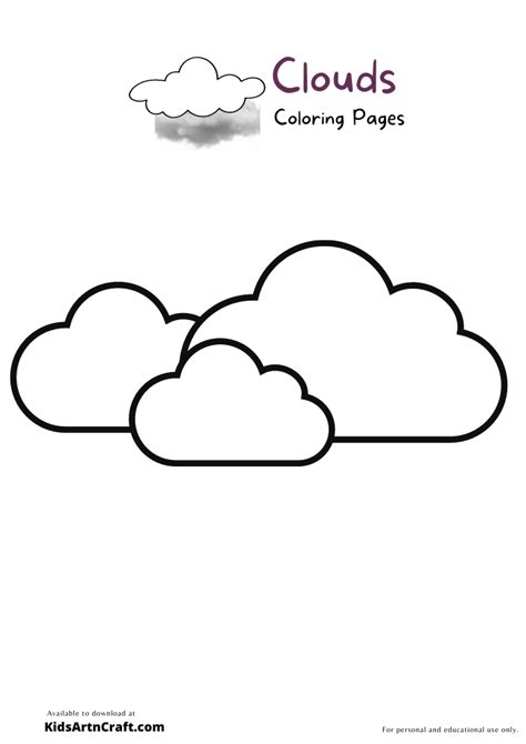 Cloud Drawing For Kids PRB ARTS, 46% OFF | www.elevate.in