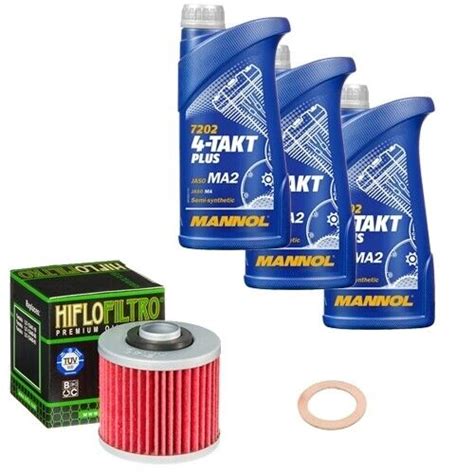 Yamaha XT 660 Z Tenere DM04 Bj 2013 MANNOL 10W40 3L HiFlo Ölfilter