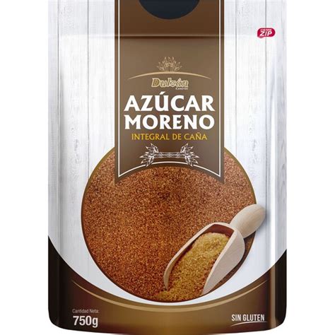 Comprar azúcar moreno integral de caña Sin Gluten bolsa 750 g DULZAN