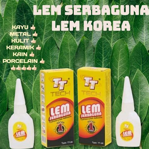 Jual Lem Serbaguna Lem Korea Lem Setan Merk Tt Tech Bahan Original