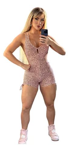 Macaquinho Fitness On A Nude Empina Bumbum Parcelamento Sem Juros