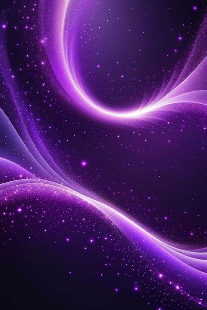 Purple Sound Waves Abstract Background Vertical Composition Premium