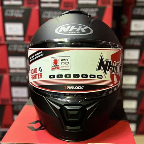 Jual Nhk Mark 1 Solid Black Doff Double Visor S Di Seller Move Id