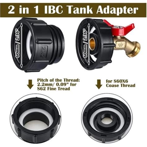 Robinet Cuve L Adaptateur De R Servoir Ibc Connecteur Filetage