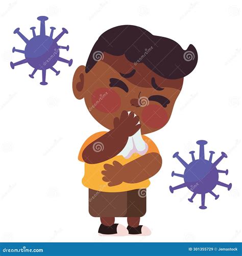 Kawasaki Disease Boy Cartoon Stock Illustration - Illustration of skin