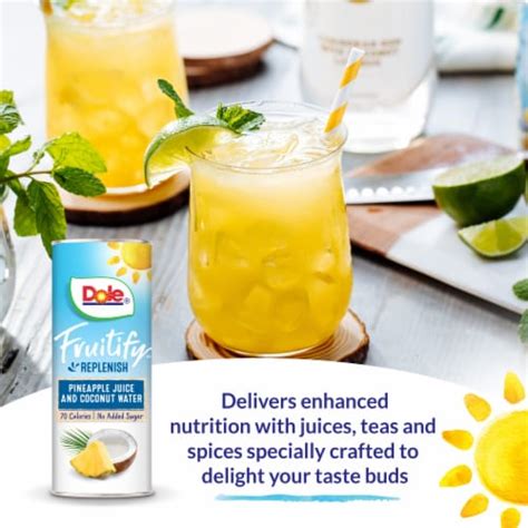 Dole Fruitify Replenish Pineapple Juice And Coconut Water Blend Ct