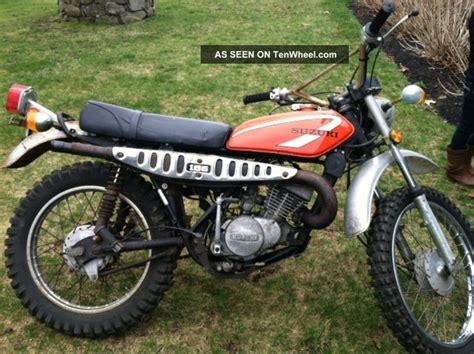 1975 Suzuki Ts 185 Enduro Vintage Old Small Dirt Bike Street Bike