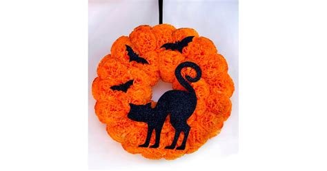 Black Cat Wreath 40 Spooky And Festive Halloween Wreaths Popsugar Home Photo 40