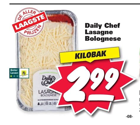 Daily Chef Lasagne Bolognese Aanbieding Bij Nettorama