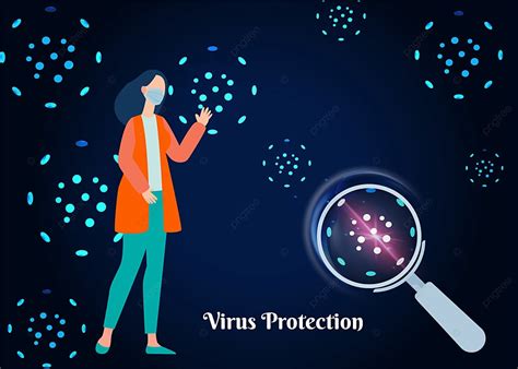 Background Ilustrasi Perlindungan Virus Dan Desain Latar Belakang