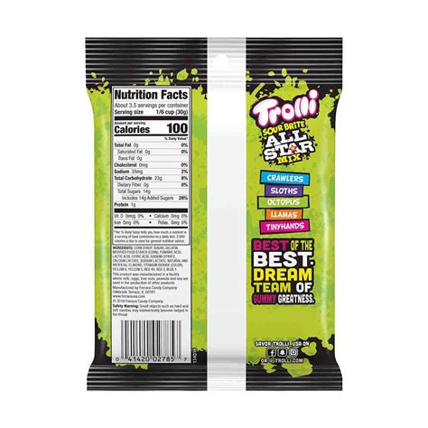 Trolli Sour Brite All Star Mix Gummi Candy 38 Oz