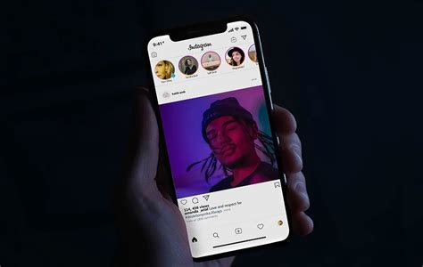 iPhoneX Instagram Page Mockup - Mockups For Free