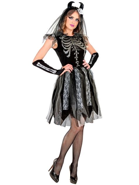 Déguisement de Mariée Squelette pour Halloween déguiz fêtes