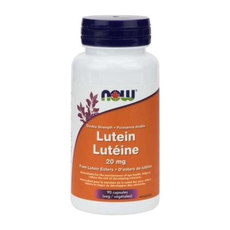 Luteine 20mg 90 gélules Now achat en ligne ou en boutique Mascouche